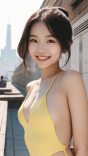 丰满泳衣美女性感户外写真图片